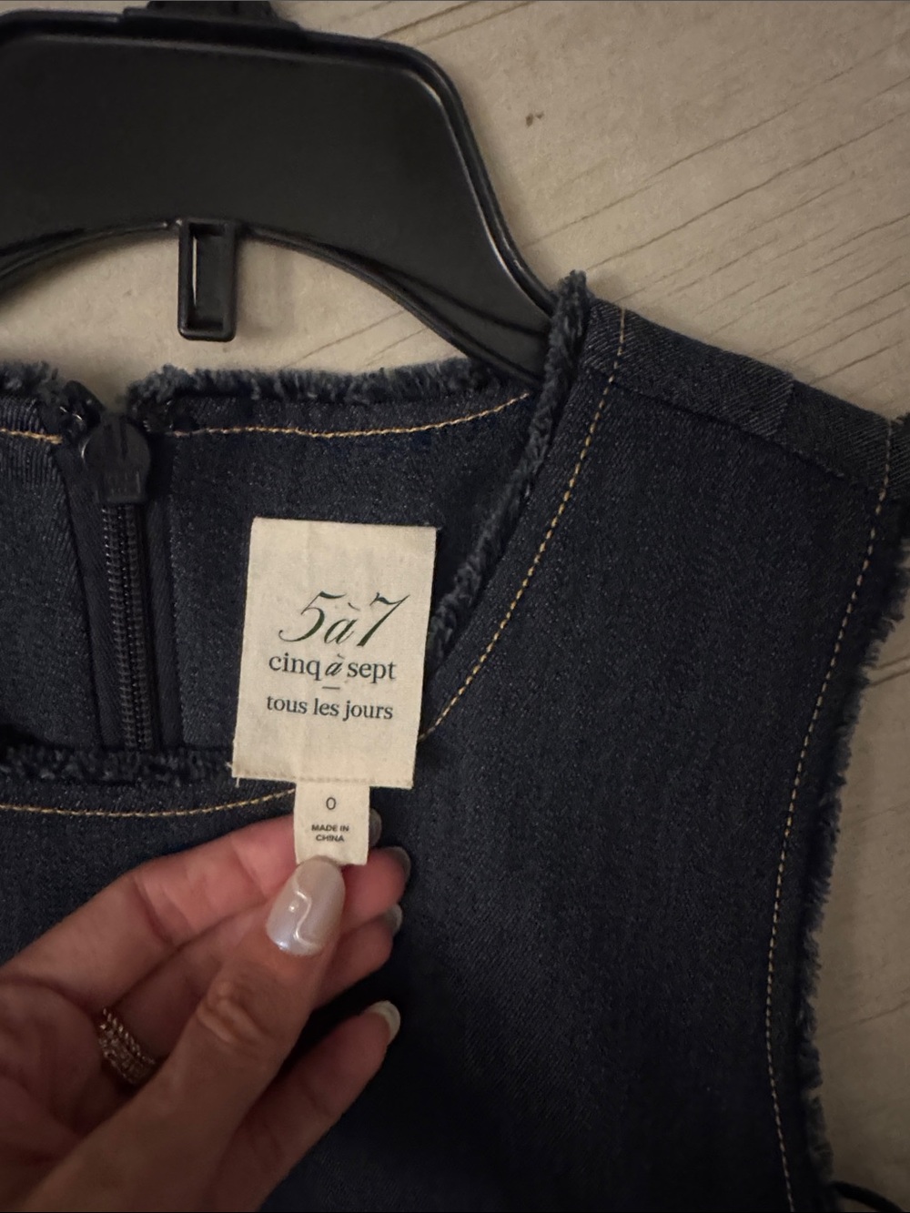Cinq à Sept Mindie Sleeveless Denim Minidress - Picture 5 of 5